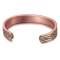 Criosphinx Solid copper multi-color magnetic bangle bracelet