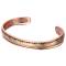 Hieracosphinx Solid copper multi-color magnetic bangle bracelet