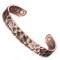 Petrichor Solid copper  magnetic bangle bracelet