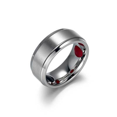Elan stainless steel Silver color magnetic healthcare ring