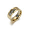 Sillage stainless steel gold plated magnetic healthcare ring