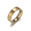 Sillage stainless steel gold plated magnetic healthcare ring