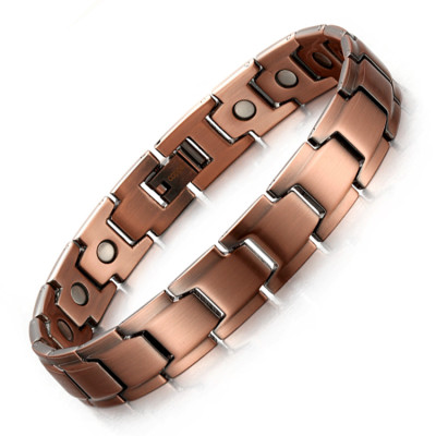 Solid copper magnetic therapy bracelet