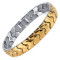 Gold WAVE stainless steel magnetic therapy bracelet