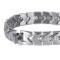 Silver WAVE stainless steel magnetic therapy bracelet