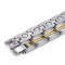 Silver TRACK stainless steel magnetic therapy bracelet