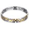 Gold Pulse stainless steel magnetic therapy bracelet