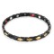 Striped Racer stainless steel magnetic therapy bracelet