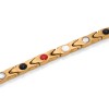 Gold Python stainless steel magnetic therapy bracelet