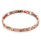 Rose Coachwhip stainless steel magnetic therapy bracelet