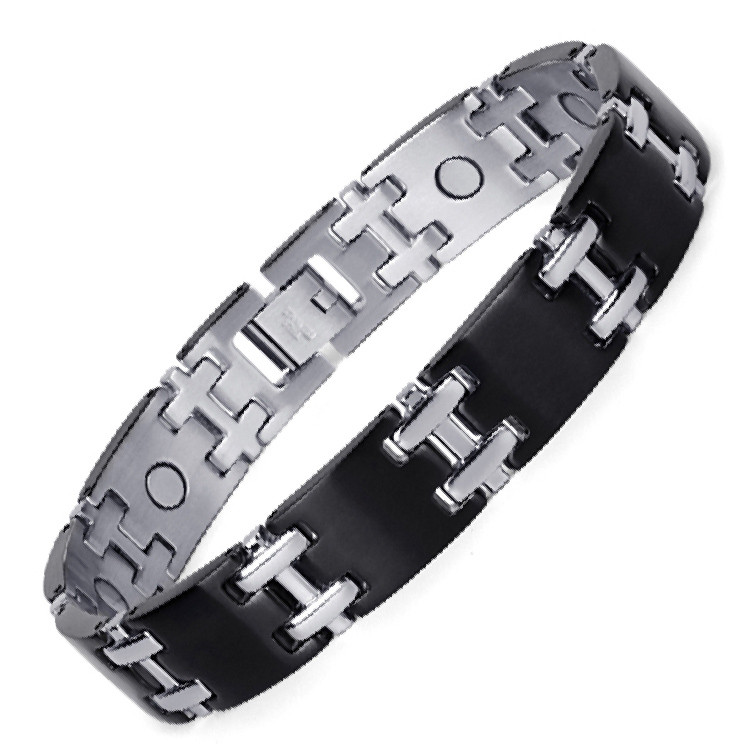 Silver Fence stainless steel magnetic therapy bracelet