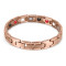 Rose gold stainless steel magnetic therapy bracelet