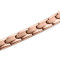 Rose gold stainless steel magnetic therapy bracelet
