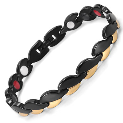 Nero Portoro style stainless steel magnetic bracelet