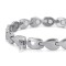 Nero Portoro stainless steel magnetic bracelet Silver