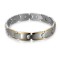 Stamina full magnets stainless steel magnetic bracelet Silver and gold