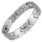 WaterDrop 4 in 1 element stainless steel magnetic bracelet Silver