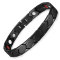 Pure titanium black color men magnetic bracelet for arthritis