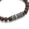 8mm beads bronzite bracelet with stainless steel accessories