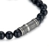 8mm agate beads bracelet with stainless steel accessories