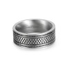Reptile style stainless steel ring