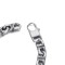 Antique silver cuban chain stainless steel bracelet