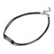 Genuine leather stainless steel accessory necklace