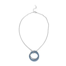 Blue Dust Rings Necklace Pendant