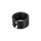 Carbon fiber stainless steel time crack ring with CZ stone