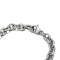 Wood sheet stainless steel chain bracelet