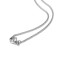 Silver heartbeat electrocardiogram stainless steel necklace pendant