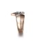 Crystal cubic zirconias stainless steel wedding band ring