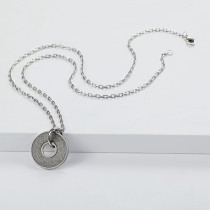 Silver Emery Pendant Necklace