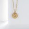 18Kt Gold Plated emery pendant necklace