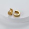 Gold 18Kt plated emery huggie earrings