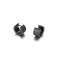 Reptile style Black Cool Stainless Steel Huggie Earrings