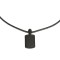 Reptile Style Black Plated Stainless Steel Pendant Necklace