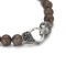 8mm Bronzite Beads Bracelet With Stainless Steel Accessory