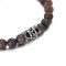 8mm Bronzite Beads Bracelet With Stainless Steel Unique Design Accessories