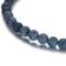 6mm dumortierite nature stone bracelet with stainless steel accessories