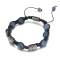 8mm braid dumortierite beads bracelet with budda accessory