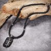 Men's Beaded Necklace with Pendant