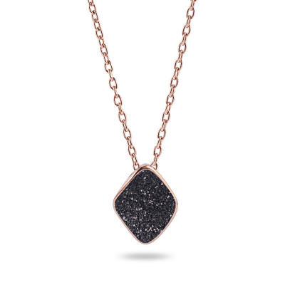 Black Glitter Necklace
