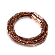 Brown Glass Beads Bracelet