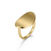 Gold Matt Curved Women Rings