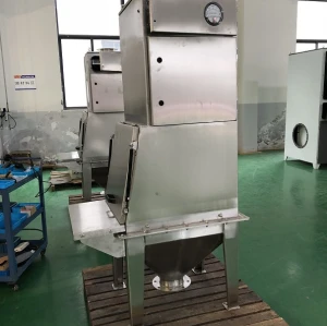 Máquina de vaciado de polvo manual / estación de alimentación de bolsas