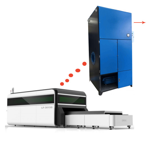 Colector de polvo de humo láser para cortador láser de fibra CNC, máquina de corte por láser de CO2, máquina de plasma