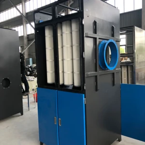 Unidad de filtro de cartucho colector de polvo sin ventilador-soplador Configuración individual