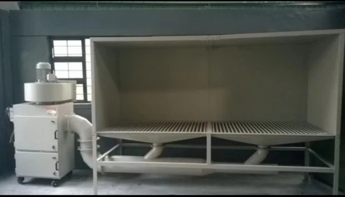 Sistema de recolección de polvo del proceso de lijado, gabinete de lijado con extractor de polvo