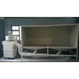 Sistema de recogida de polvo del proceso de pulido, cabina de pulido con extractor de polvo